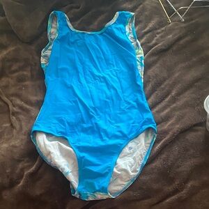 Vibrant Blue One-Piece Leotartd